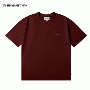 thisisneverthat 小LOGO貼標 T 恤 男女款 酒紅