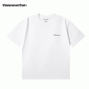 Thisisneverthat 經典小標休閑寬鬆 圓領T恤 男女同款 白色