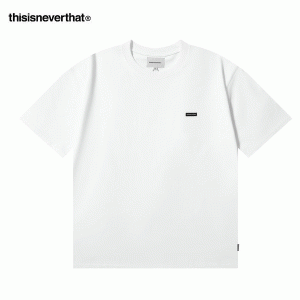 thisisneverthat 小LOGO貼標 T 恤 男女款 白色