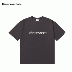 Thisisneverthat 春夏 純棉短袖T恤 簡約Logo 寬鬆舒適 男女款 灰色