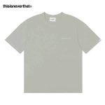 Thisisneverthat 短袖T恤 小Logo印花 休閑百搭 寬松舒適 男女款 淺灰