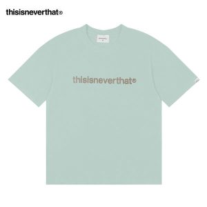 Thisisneverthat 簡約Logo印花 經典字母 寬鬆舒適 短袖T恤 男女同款 淺綠