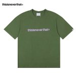 Thisisneverthat 簡約字母印花 寬鬆舒適 修身短袖T恤 男女款 綠色