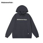 Thisisneverthat 帽T 經典字母刺繡 連帽衛衣 寬鬆休閒 男女款 深藍