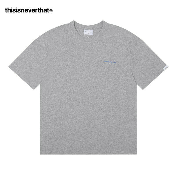 Thisisneverthat 純棉舒適 簡約小Logo 百搭 寬松圓領短袖T恤 男女款 灰色 Thisisneverthat 純棉舒適 簡約小Logo 百搭 寬松圓領短袖T恤 男女款 灰色