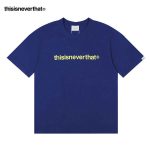 Thisisneverthat 簡約Logo印花 經典字母短袖T恤 寬鬆舒適 男女款 寶藍