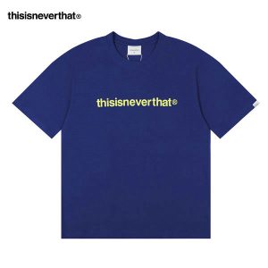 Thisisneverthat 簡約Logo印花 經典字母短袖T恤 寬鬆舒適 男女款 寶藍
