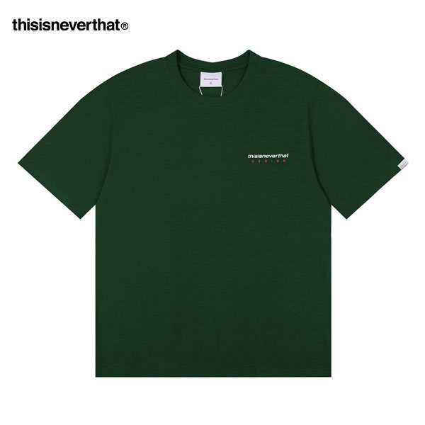Thisisneverthat 短袖T恤 圓領 純棉 寬松 百搭休閑 男女款 綠色 Thisisneverthat 短袖T恤 圓領 純棉 寬松 百搭休閑 男女款 綠色