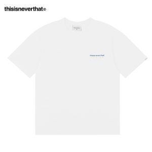Thisisneverthat 圓領純棉短袖T恤 春夏 百搭休閑 男女款 白色