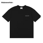 Thisisneverthat 純棉短袖T恤 百搭休閑 情侶款 圓領 寬松 黑色