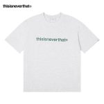 Thisisneverthat 經典字母印花 寬鬆圓領短袖T恤 簡約時尚 灰色